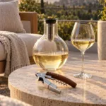 Set x2 Copas Borgoña Eva Solo + Decantador de Vino + Destapador
