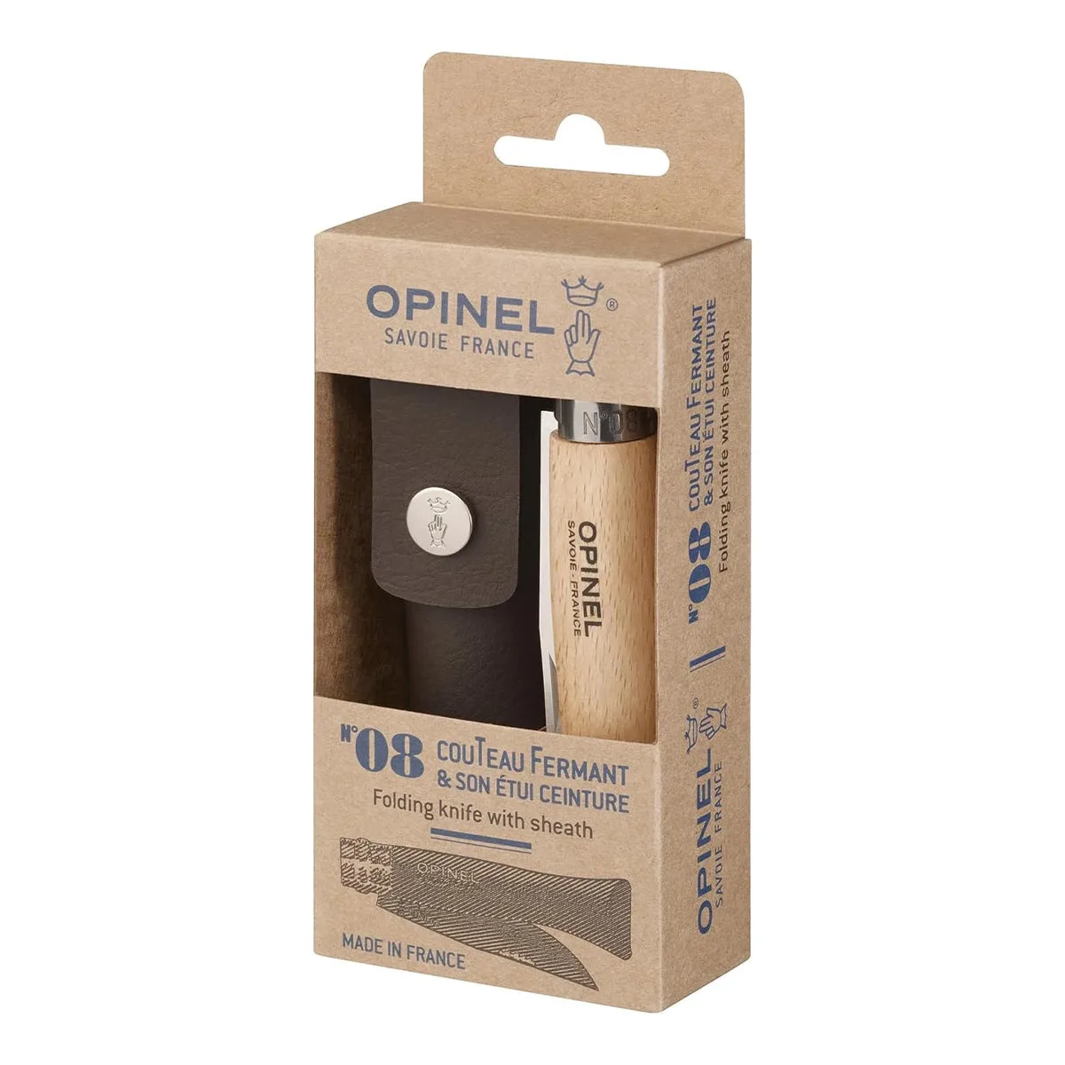 131353-CORTAPLUMAS-OPINEL-N08-CON-FUNDA-BEECH-02.jpg Cortaplumas plegable N°08 con funda cuero sintético - Imagen 6