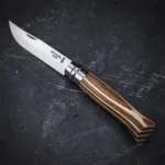 Cortaplumas plegable N°08 Abedul laminado - Marrón laminado - Imagen 2