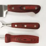 Set x3 piezas Madera Cuchillo / Trinche / Chaira - Imagen 4