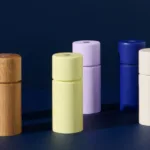 Molinillo BERGEN de fresno 12 cm - Amarillo