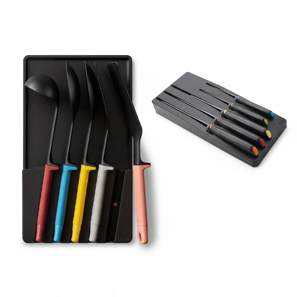 26920_JJA10543B9999_JJA10545B9999 Set de 5 Cuchillos y 5 Utensilios Ergonomicos Elevate multicolor - Imagen 1