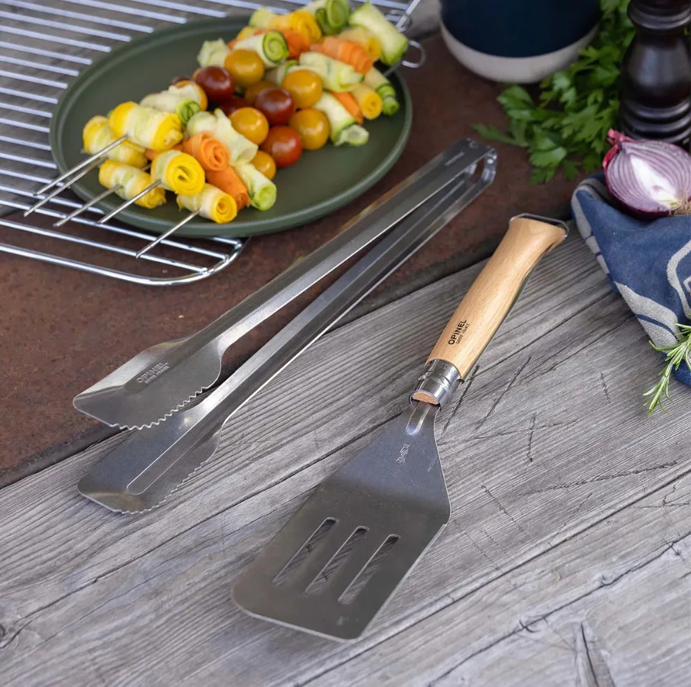 324 Set Asado cuchillo pinzas y espatúla - Imagen 1