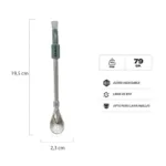 Bombilla de Acero para Mate Spoon Verde Tradicional NEW - Imagen 3