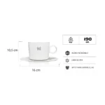 Taza Daybreak Con Plato 192 ml – Blanco - Imagen 4