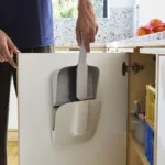 Set pala de residuos + Escoba con soporte para pared Cleantech - Imagen 2