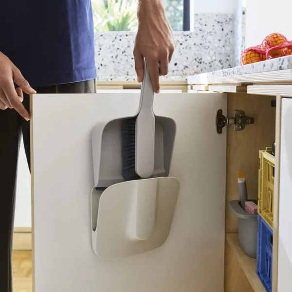 Set Pala para Residuos y Cepillo CleanTech Soporte de Pared