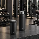 Botella Keep Cool 600ml + Vaso to go 200ml - Negro