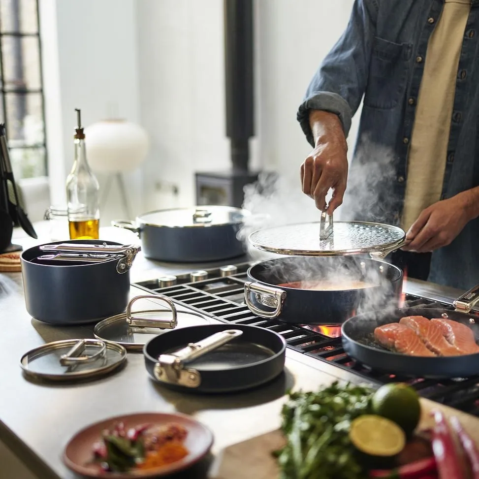 830 Set de ollas y sartenes cerámicas Space 6 piezas - Imagen 1