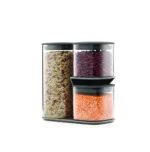 Set de 3 contenedores Podium con soporte - Gris - Imagen 2