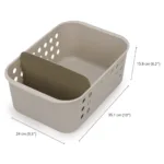 Canasto grande EasyStore Organizador de baño - Beige - Imagen 3