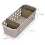 Canasto EasyStore Slimline Organizador de baño - Beige - Imagen 4