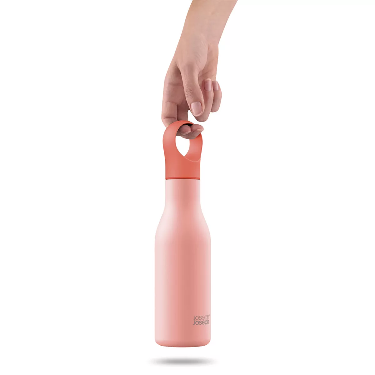 Joseph-joseph-joseph-botella-con-aislamiento-al-vacio-de-acero-inox-loop-500ml-coral-81119-JJA81119B506-02 Botella con aislamiento al vacío de acero inox Loop 500 ml - Coral - Imagen 1