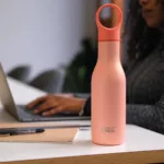 Botella con aislamiento al vacío de acero inox Loop 500 ml - Coral