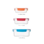 Set de 3 contenedores Herméticos Duo – Multicolor - Imagen 4