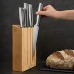 Juego de 5 Cuchillos Acero Inoxidable con Bloque de Bambú - Bambu