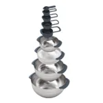 Set de 9 bowls apilables + elementos de cocina acero inoxidable Nest - Plateado - Imagen 2