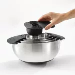Set de 9 bowls apilables + elementos de cocina acero inoxidable Nest - Plateado