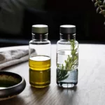 Aceitera vinagrera de vidrio BILLUND 260 ml - Azul