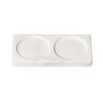 Bandeja porta especiero de mármol 15 cm - Blanco - Imagen 3