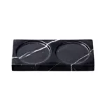 Bandeja porta especiero de mármol 15 cm - Negro - Imagen 2
