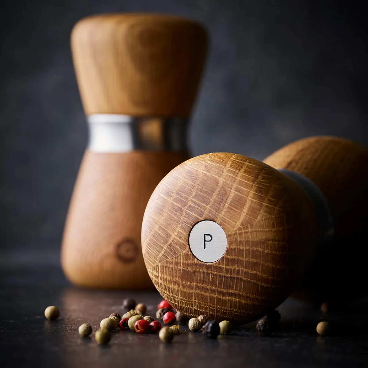 crushgrind-molinillo-pimentero-especias-10-cm-roble-070361-2002-X4-CGA070361-2002-X4B804-03 Molinillo Kyoto de 10 cm - Roble - Imagen 1