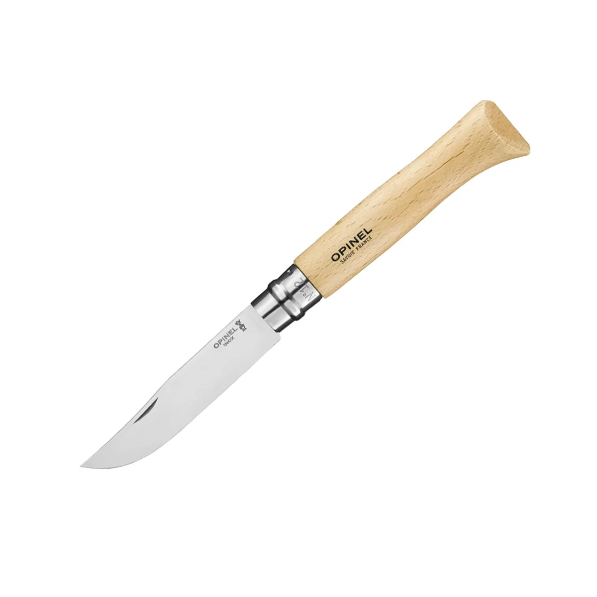 cuchillo-plegable-12-acero-madera-opinel-opa1084b809-01 Cuchillo plegable N° 12  madera de Haya - Imagen 1