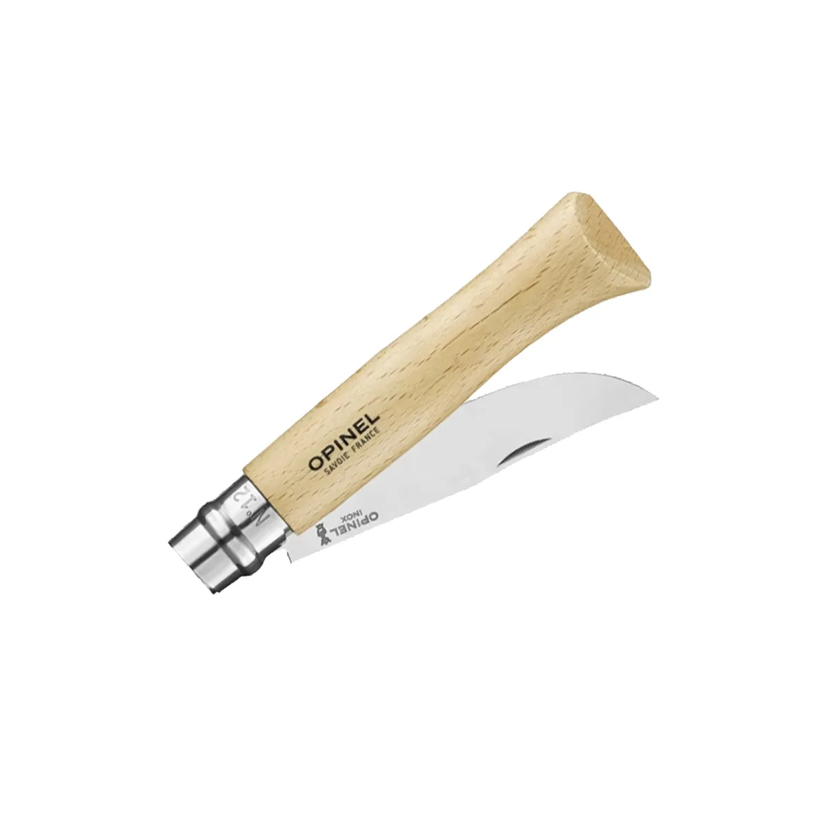 cuchillo-plegable-12-acero-madera-opinel-opa1084b809-02 Cuchillo plegable N° 12  madera de Haya - Imagen 2