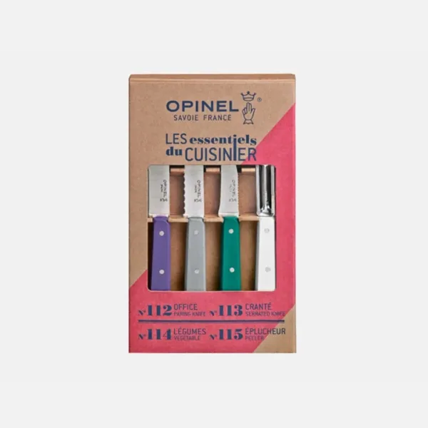 Juego 3 cuchillos pequeños de cocina y pelapapa Les Essentiels