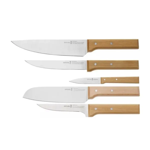 Juego de cuchillos 5 piezas con cepo chef Parallele