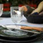 Set de 4 cuchillos de Olivo para carne Facette