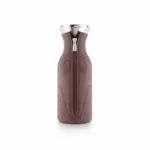 Jarra de vidrio con funda 1 litro – Marrón - Imagen 2