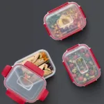 Set 4 Recipientes Herméticos Apilables Nest Lock 1.1 Litros