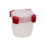 Set 4 Recipientes Herméticos Redondos Nest Lock 1 Litro - Imagen 4