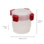 Set 4 Recipientes Herméticos Redondos Nest Lock 1 Litro - Imagen 3