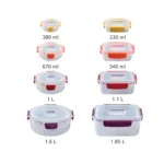 Set Recipientes Herméticos Multicolor Nest Lock 8 Piezas Mixto - Imagen 4