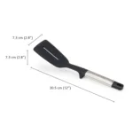 Espátula Ranurada Elevate Silicona y Acero Inoxidable - Imagen 3