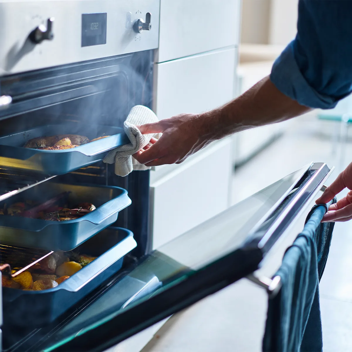 jja45060b401-set-fuente-asadera-antiadherente-joseph-nest-azul-04 Set Fuentes para Horno Nest Oven 3 Piezas Antiadherente Azul - Imagen 1