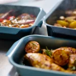 Asadera Fuente para Horno Nest Oven 30 cm Antiadherente Azul