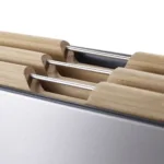 Set Tablas de Cortar Folio Bambú 3 Piezas con Estuche Acero Inoxidable - Imagen 3