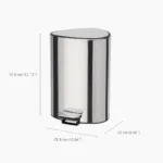 Tacho de Basura EasyStore Luxe 5 Litros Acero Inoxidable - Imagen 4