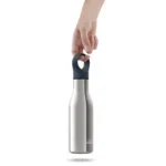 Botella de agua aislada al vacío Loop 500 ml - Plateado - Imagen 4