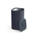 Canasto de ropa doble compartimiento 60 litros Tota - Negro - Imagen 2