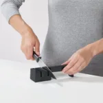 Cepo 5 cuchillos + afilador cerámico Elevate - Negro - Imagen 3