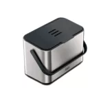 Cesto de basura residuos acero inoxidable 4 litros - Plateado - Imagen 3