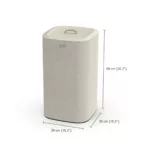 Canasto de ropa doble compartimiento 60 litros Tota - Beige - Imagen 4