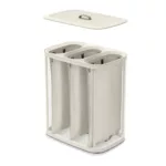 Canasto de ropa Tres Compartimentos 90 litros Tota Trio - Beige - Imagen 4