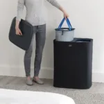 Canasto de ropa doble compartimiento 90 litros Tota