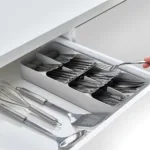 Cubiertero organizador grande DrawerStore - Gris - Imagen 4