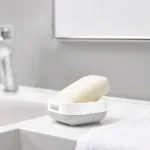 Jabonera inteligente compacta Slim - Gris